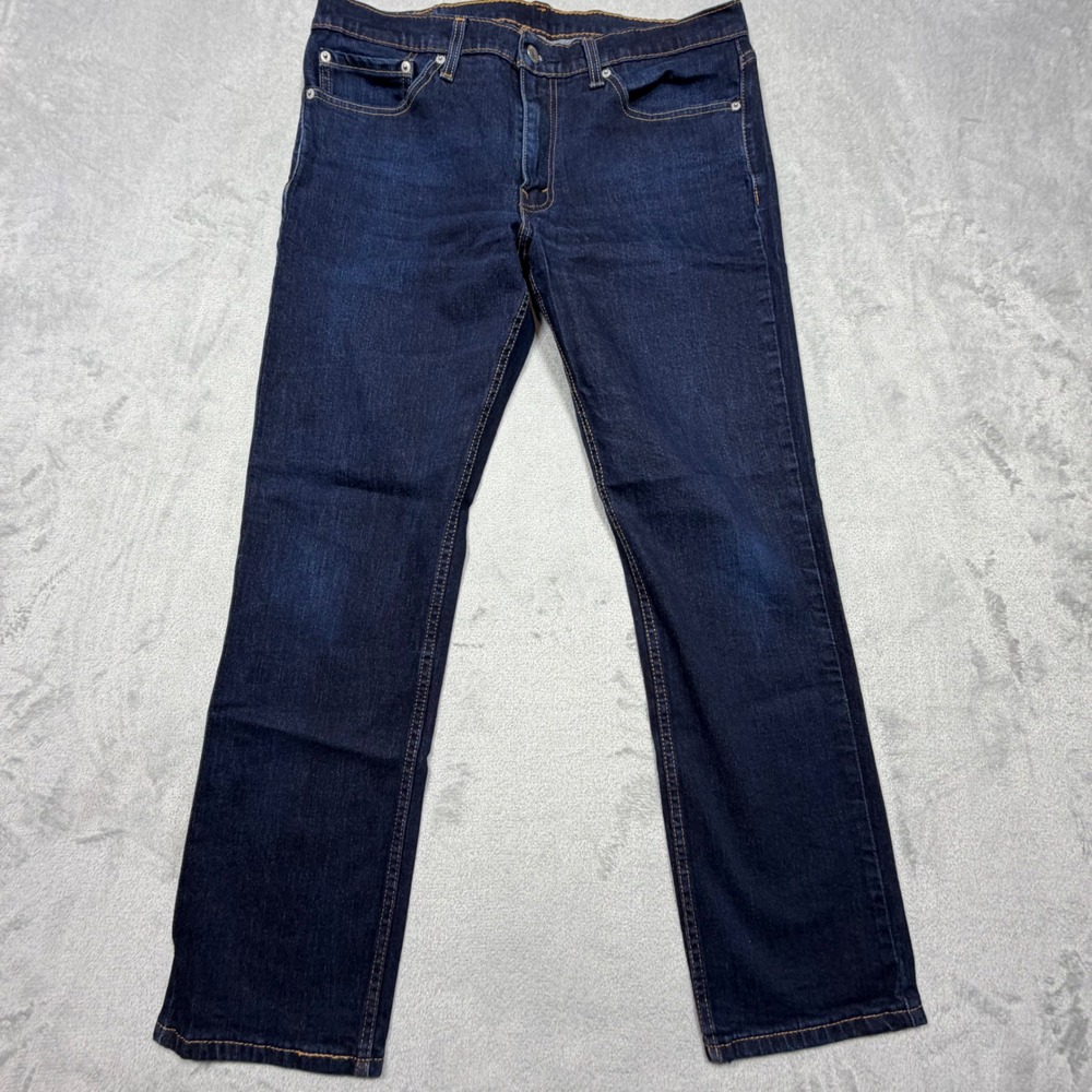 Levi's 511 Slim Fit Jeans 36x32 Dark Indigo Blue Cotton Blend Denim 04511-2391